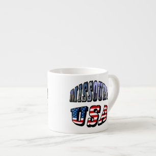 Missouri Bild och USA Text Espressomugg