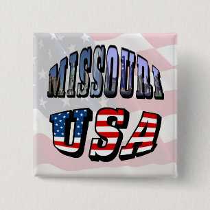 Missouri Bild och USA Text Knapp