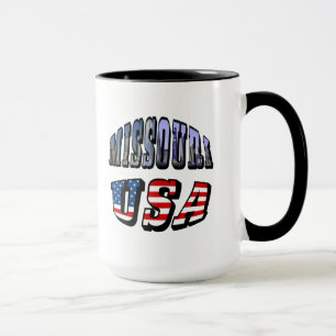 Missouri Bild och USA Text Mugg