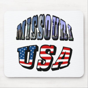 Missouri Bild och USA Text Musmatta