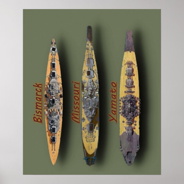 Missouri Bismarck Yamato Poster (Framsidan)