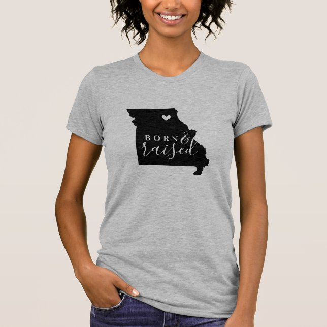 Missouri Born och Razed State Tee (Framsida)