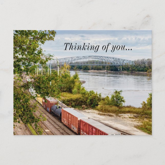 Missouri Capitol View Tänker på dig vykort (Framsida)