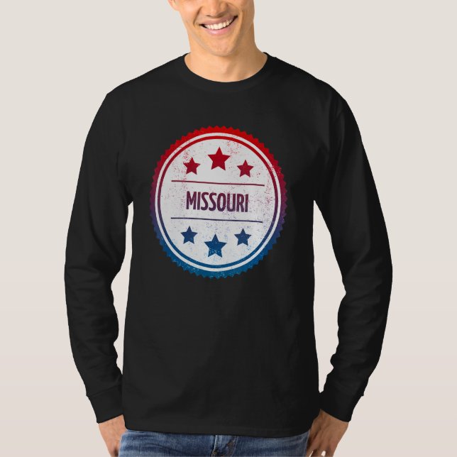 Missouri - Coola USA State Retro Badge T Shirt (Framsida)