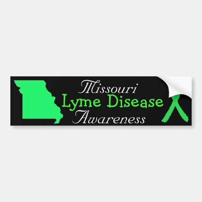 Missouri-dekal för borrelia Bumperdekal Bildekal (Framsidan)