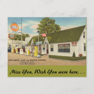Missouri, Epps Motel, Cafe, Poplar Bluff Vykort