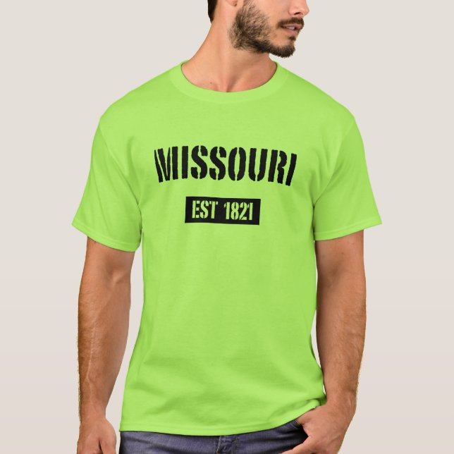 Missouri EST 1821 T-Shirt (Framsida)