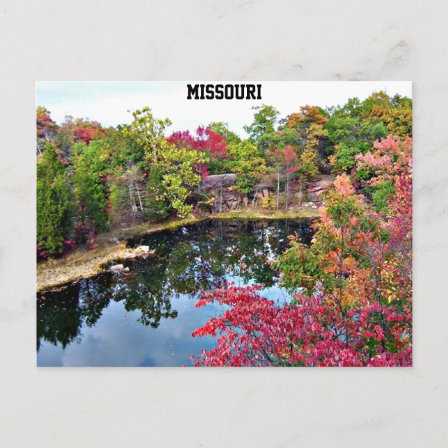 Missouri Fall Photograph Vykort (Framsida)