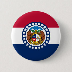 Missouri Flagga Button Knapp