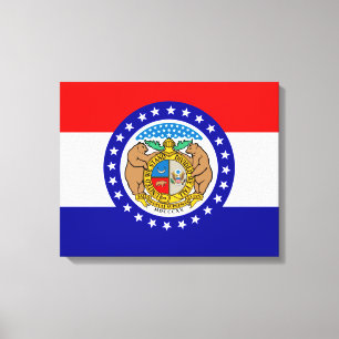Missouri flagga canvastryck