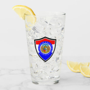 Missouri flagga glaskopp