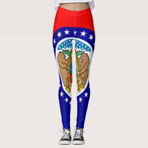 Missouri flagga leggings