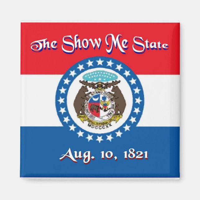 Missouri Flagga Magnet (Framsidan)