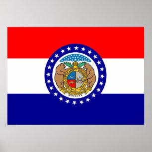 Missouri flagga poster