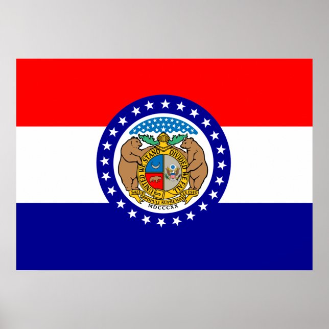 Missouri flagga poster (Framsidan)