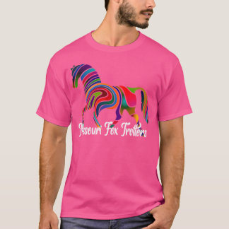 Missouri Fox Trotter Horse Rainbow Fade T Shirt