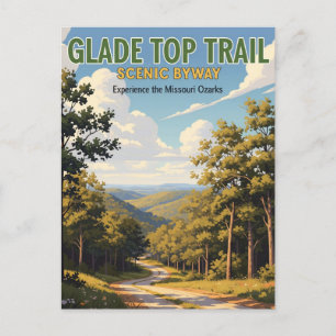 Missouri Glade Top Trail Scenia Byway Travel Vykort
