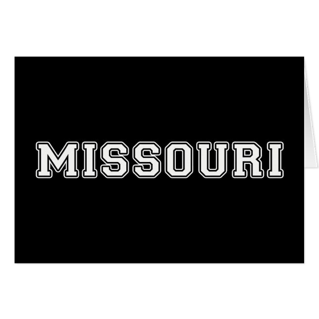 Missouri Hälsningskort (Framsidan Horizontal)