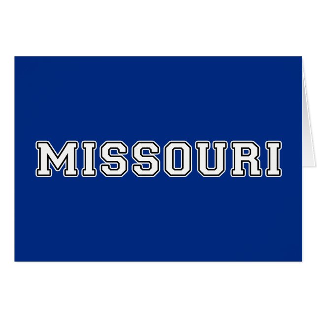 Missouri Hälsningskort (Framsidan Horizontal)