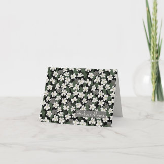 Missouri Hawthorn Blommigt Personlig Notecard Anteckningskort