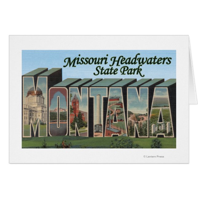 Missouri Headwater Park Montana Hälsningskort (Framsidan Horizontal)