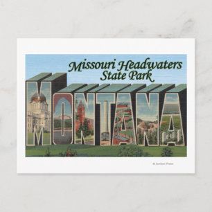 Missouri Headwater Park Montana Vykort