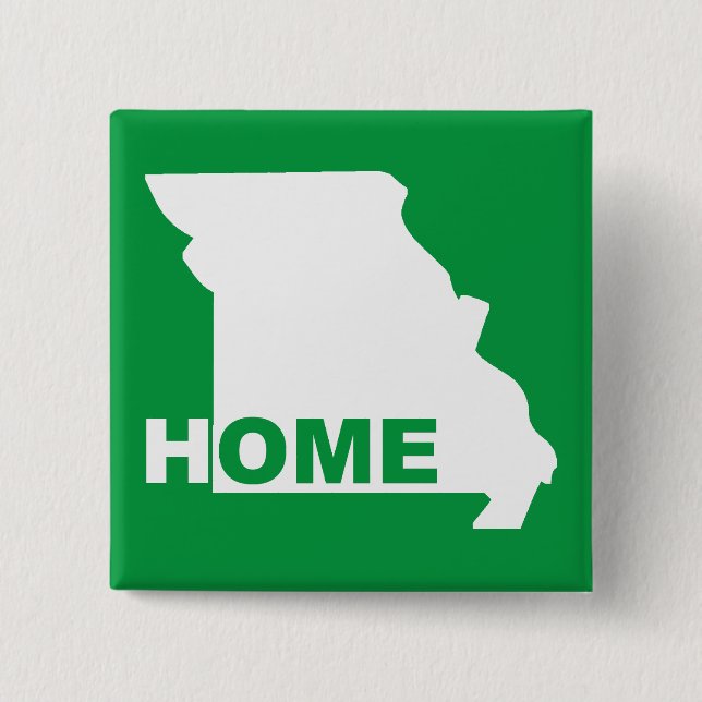 Missouri Hemmet Borta Från Stat Knapp Badge Pin (Framsida)