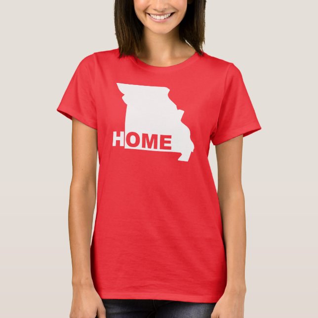 Missouri Hemmet Borta Från Stat T-Shirt Tees (Framsida)