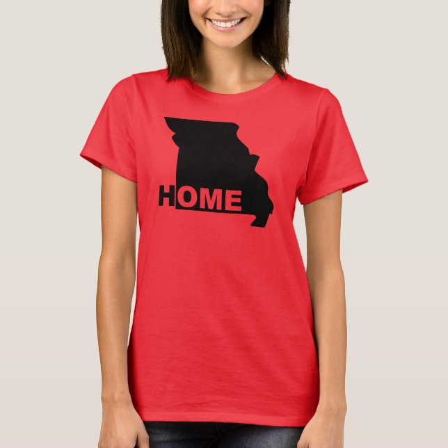 Missouri Hemmet Borta Från Stat T-Shirt Tees (Framsida)