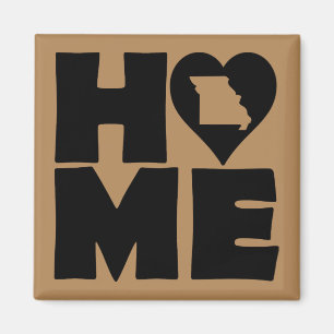 Missouri Home Heart State Kylskåpsmagnet