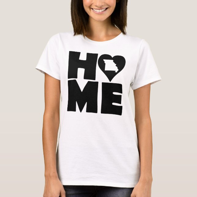 Missouri Home Heart State Tees T-Shirt (Framsida)