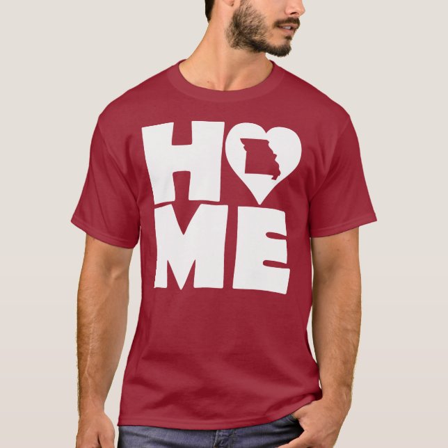 Missouri Home Heart State Tees T-Shirt (Framsida)