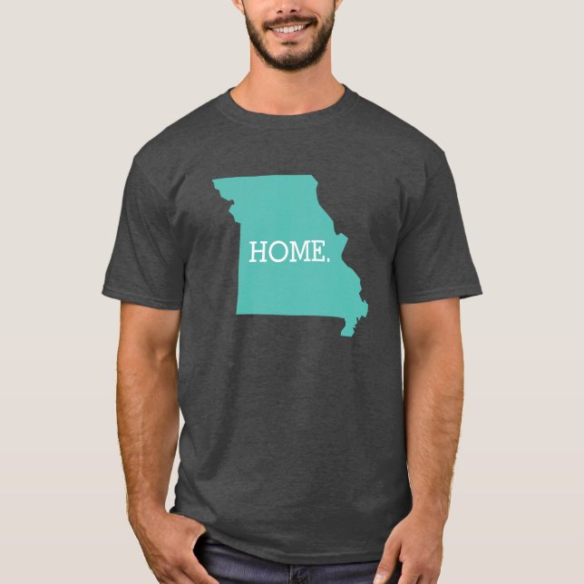 Missouri Home State Aqua Tee Shirt (Framsida)