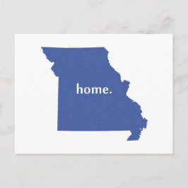 Missouri Home State Blue Vykort