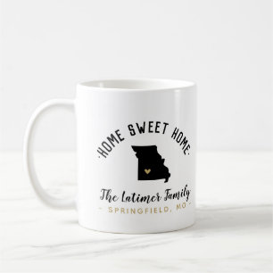 Missouri Home Sweet Home Family Monogram Mugg