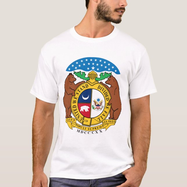 Missouri jackar av arm, American T-Shirt (Framsida)