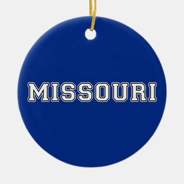 Missouri Julgransprydnad Keramik (Framsidan)