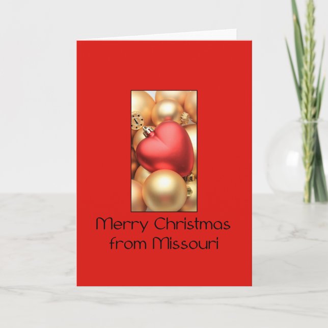 Missouri-julkort, ange specifikt helgkort (Framsida)