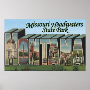 Missouri källfloder parkerar, Montana Poster