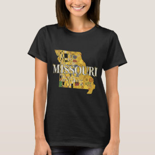 Missouri Karta och Text T Shirt