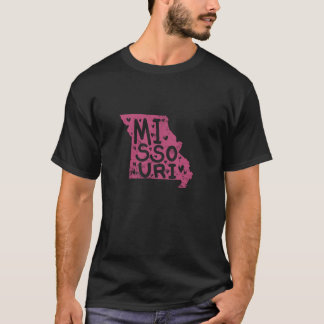 Missouri Karta Outline Förenta staterna T Shirt