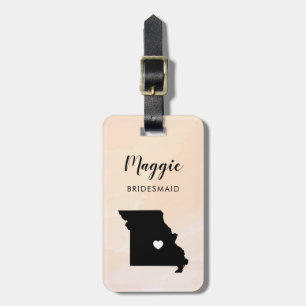 Missouri Kartong Bagage Tag, Bröllopsfest Välkomme Bagagebricka