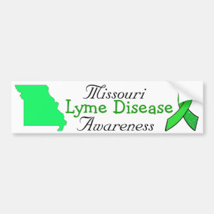 Missouri-klistermärke för medvetenhet om borrelia bildekal