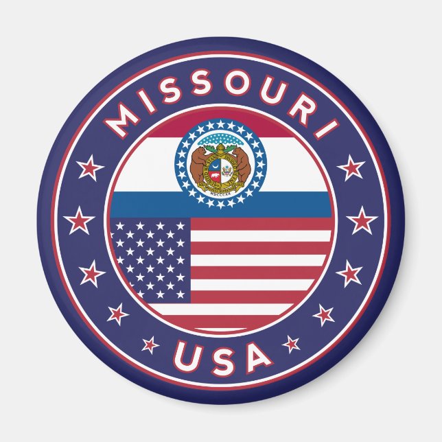 Missouri, Missouri phone case, Missouri-dekal. Magnet (Framsidan)