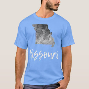 Missouri MO Karta Grunge Vintage Graphic Home Stat T Shirt
