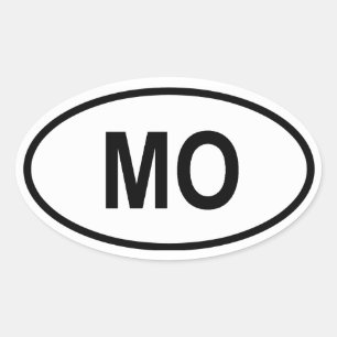 Missouri ’MO’ Ovalt Klistermärke