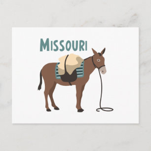 Missouri Mule Vykort