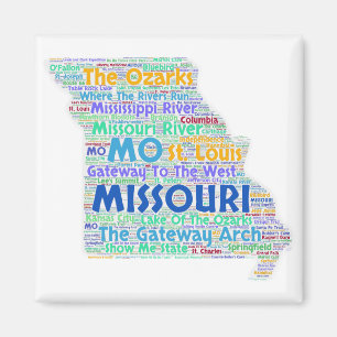 Missouri ordmoln magnet