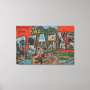 Missouri - Ozarksen - stora brevplatser 2 Canvastryck
