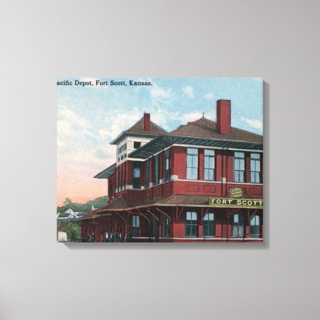 Missouri Pacific Railroad Depot Canvastryck (Framsida)